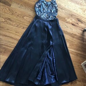 Women 2 piece Evening gown skirt and top